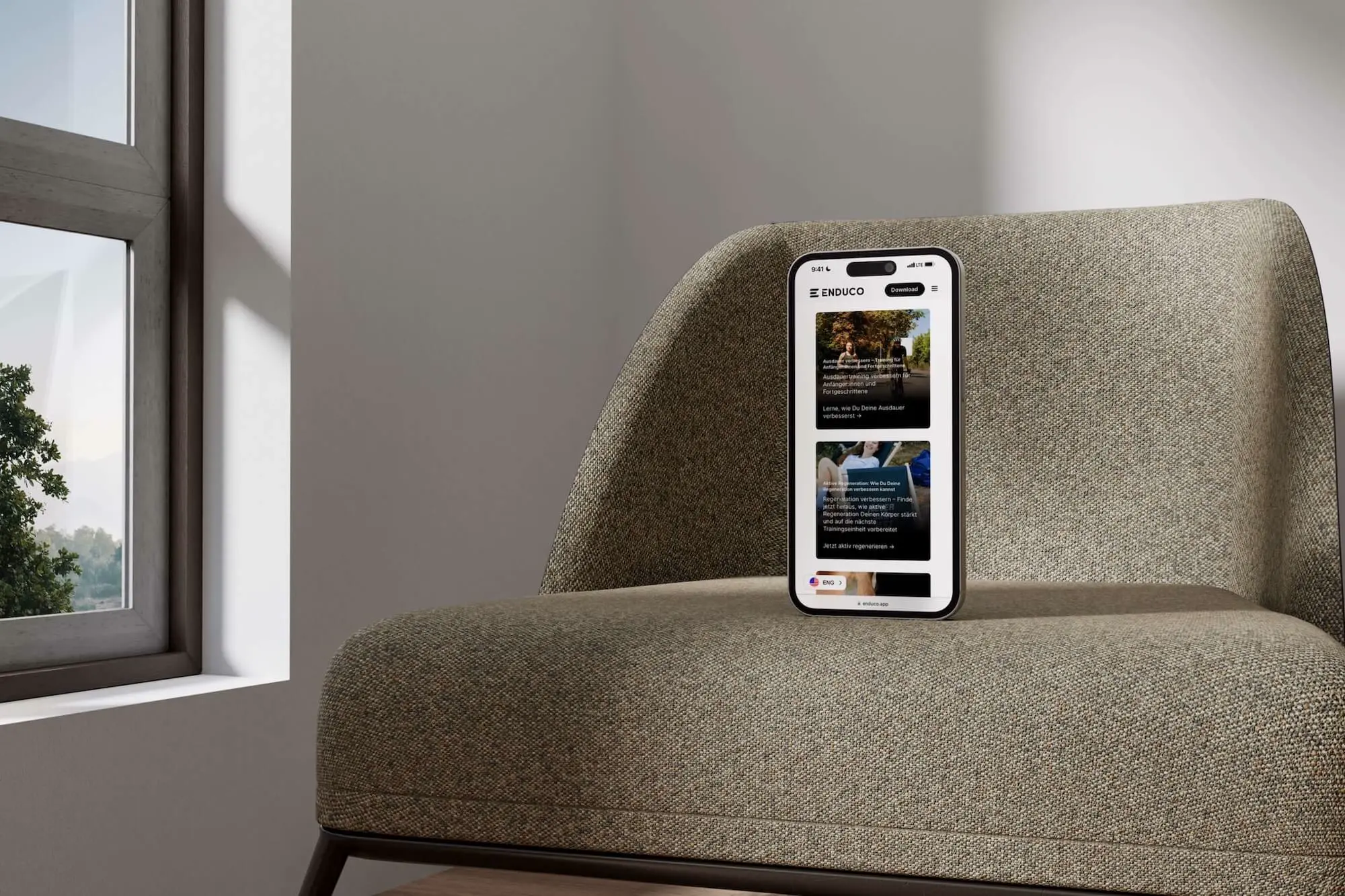 Enduco Blog-Übersicht auf dem iPhone – CMS-gestützte Artikelstruktur optimiert für mobile Lesbarkeit