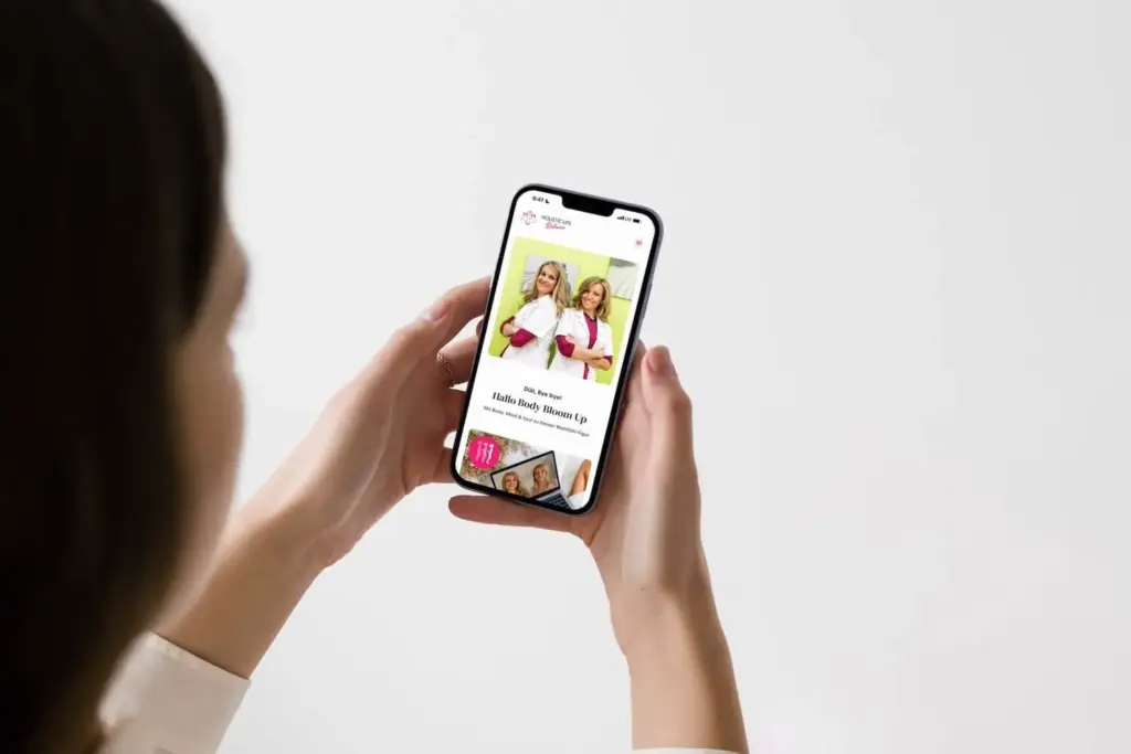 Holistic Lifebalance auf dem iPhone – persönliche Ansprache der Gründerinnen und direkter Einstieg ins Coaching-Angebot